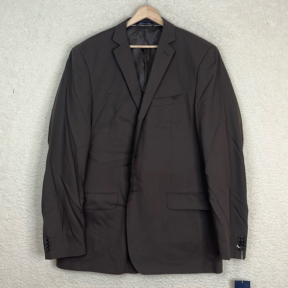 NWT Lands End Mens Traditional Fit Comfort-First Year'rounder Wool Suit 44L Long